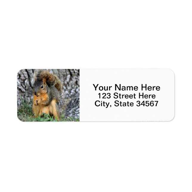 Squirrel Return Address Labels (Front)