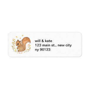 Squirrel Return Address Labels