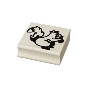 squirrel rubber stamp