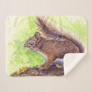 Squirrel Sherpa Blanket