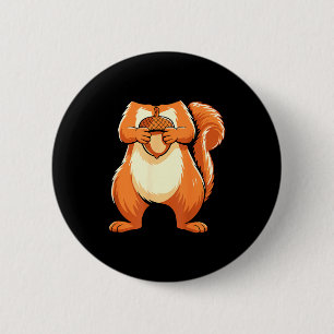 Squirrel Shirt Adult Men Women Kids Body Squirrel 2 Inch Round Button