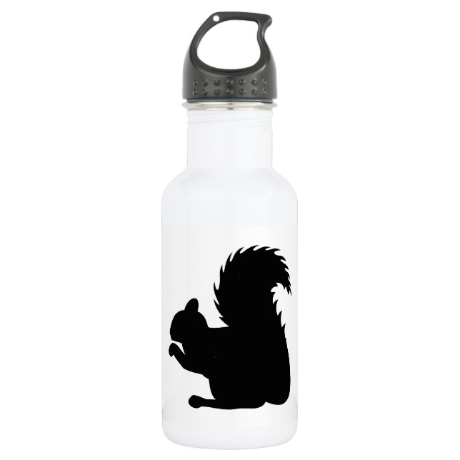 Squirrel Silhouette 532 Ml Water Bottle (Front)