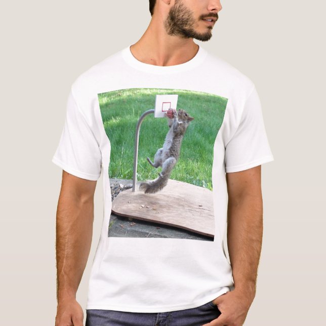 Squirrel Slam Dunk T-Shirt (Front)