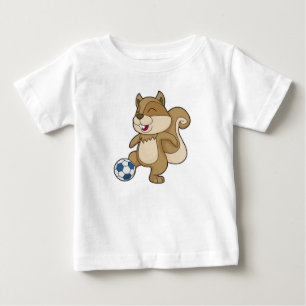 Squirrel Soccer player Soccer Baby T-Shirt