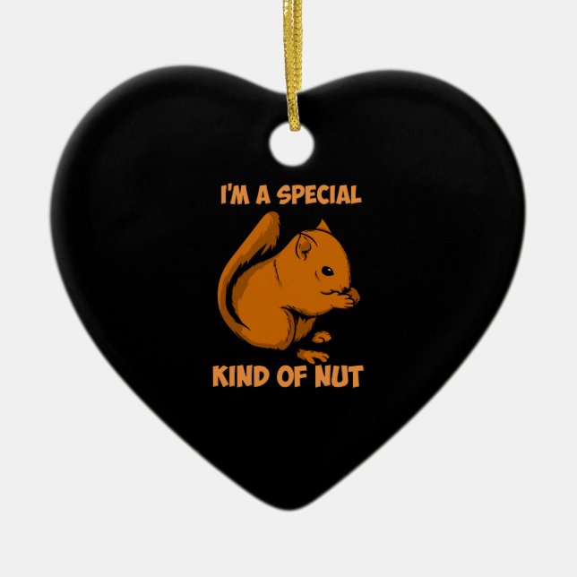 Squirrel - Special Kind Of Nut Ceramic Ornament (Front)