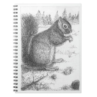 Squirrel Spiral Note Book