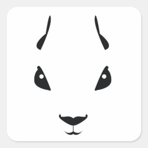 squirrel square sticker