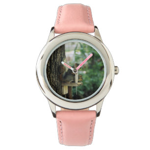 Squirrel Stainless Steel Pink Watch