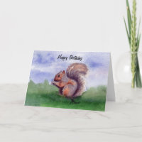 Squirrel Study Birthday