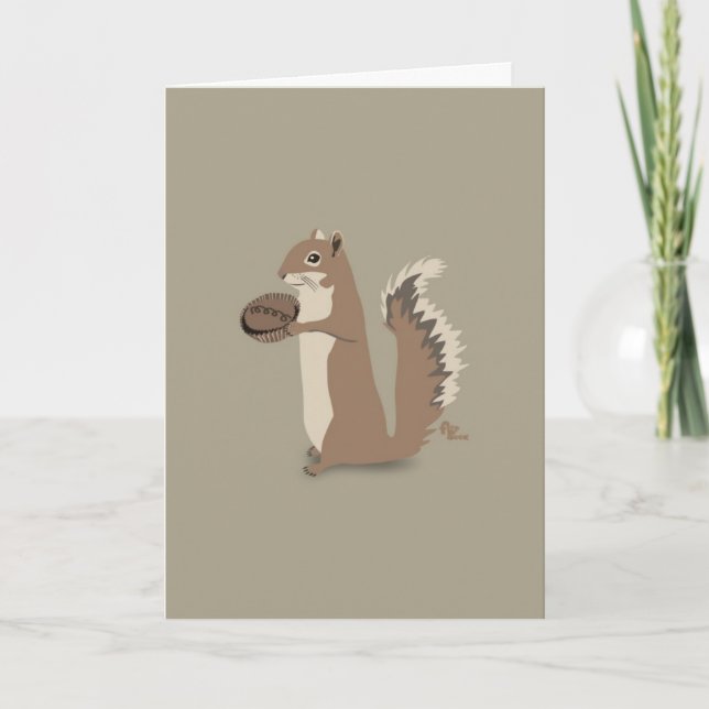 Squirrel Thank You Card (Front)