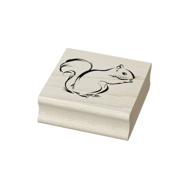 Squirrel Theme Simple Animal Rubber Stamp (Stamp)
