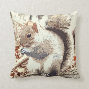Squirrel Throw Pillow