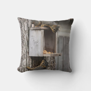 Squirrel Throw Pillow