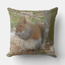 Squirrel Throw Pillow