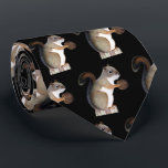 Squirrel Tie<br><div class="desc">A color pencil drawing of a squirrel adorns this fun tie!</div>