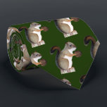 Squirrel Tie<br><div class="desc">A colour pencil drawing of a squirrel adorns this fun tie!</div>