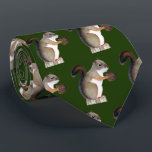Squirrel Tie<br><div class="desc">A colour pencil drawing of a squirrel adorns this fun tie!</div>