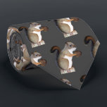 Squirrel Tie<br><div class="desc">A colour pencil drawing of a squirrel adorns this fun tie!</div>
