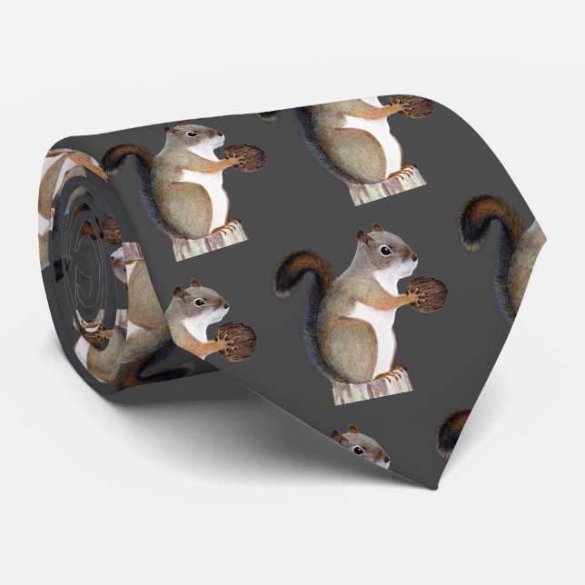 Squirrel Tie (Rolled)