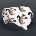 Squirrel Tie<br><div class="desc">A colour pencil drawing of a squirrel adorns this fun tie!</div>