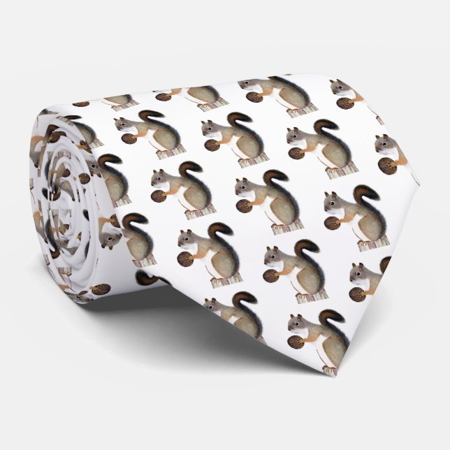 Squirrel Tie (Rolled)