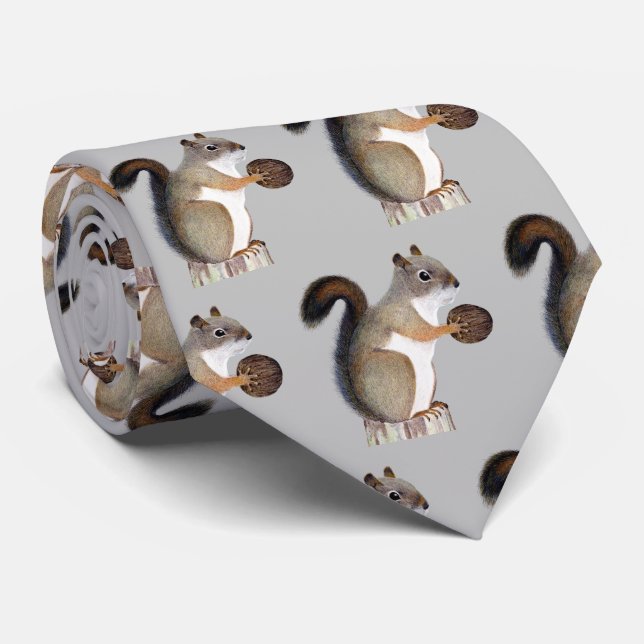 Squirrel Tie (Rolled)