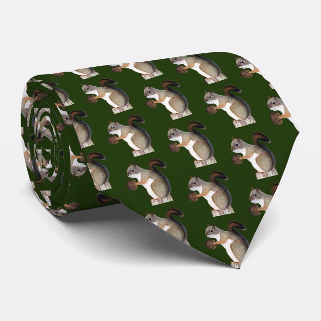 Squirrel Tie (Rolled)