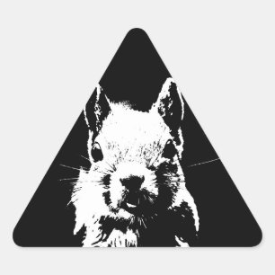 Squirrel Triangle Sticker