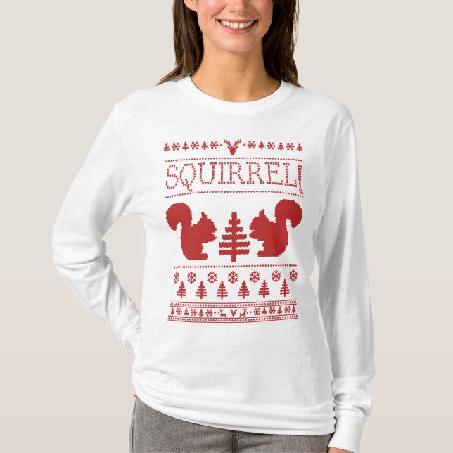 Squirrel Ugly Christmas Sweater (Front)