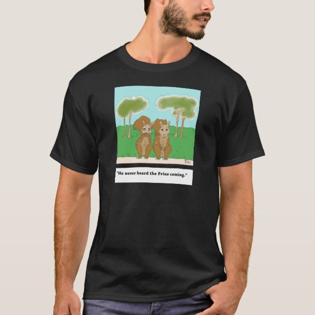 squirrel v. Prius (colour).jpg T-Shirt (Front)