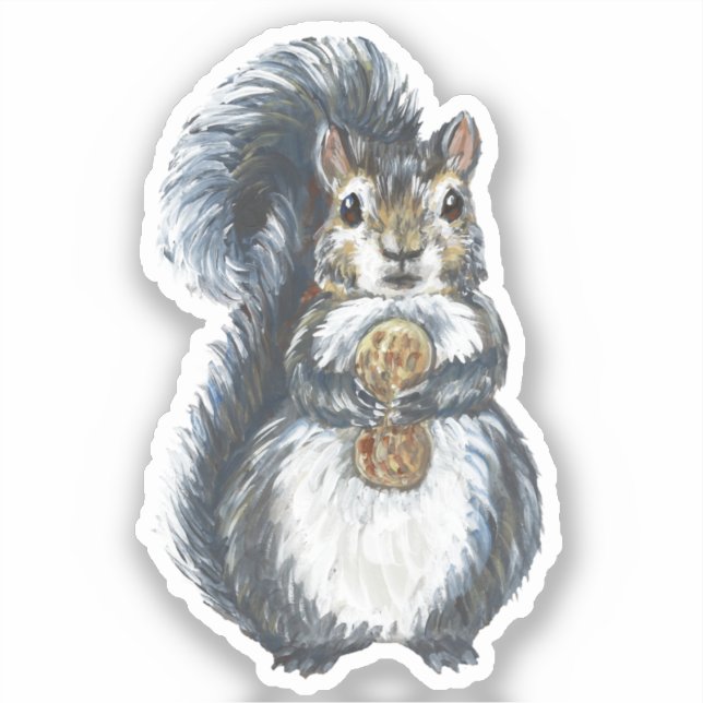 Squirrel Vinyl Sticker (Front)