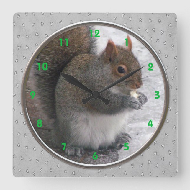 Squirrel Wall Clock (Front)