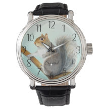 Squirrel Watercolor Artwork