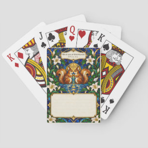 Squirrel Wedding Guest Book Signing Deck Playing Cards