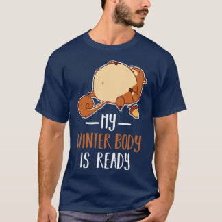 Squirrel Winter Body Fat Pet Chubby Funny Raccoon  T-Shirt