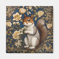 Squirrel With Acacia Flowers William Morris