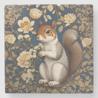 Squirrel With Acacia Flowers William Morris