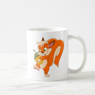 Squirrel with acorn coffee mug