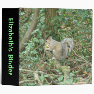 Squirrel with Acorn Custom Binder