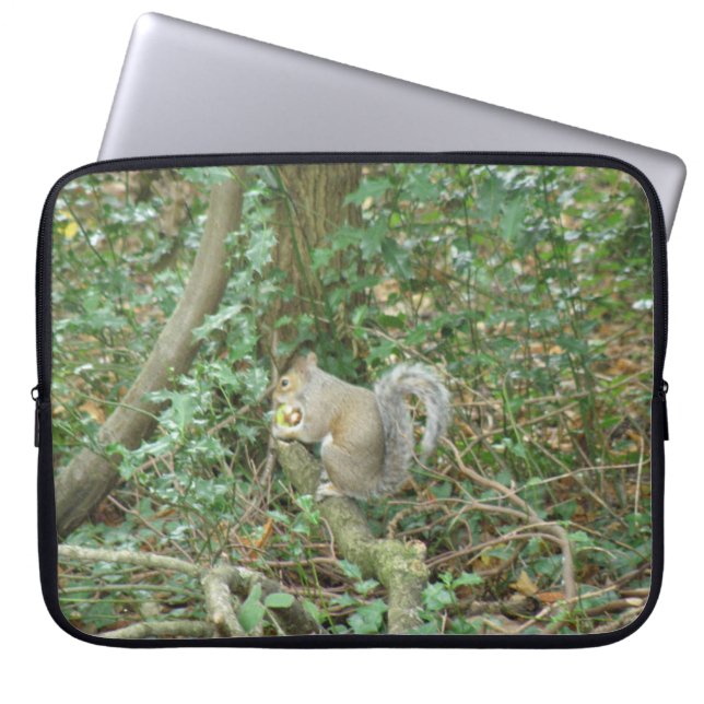 Squirrel with Acorn Laptop Bag (Front)