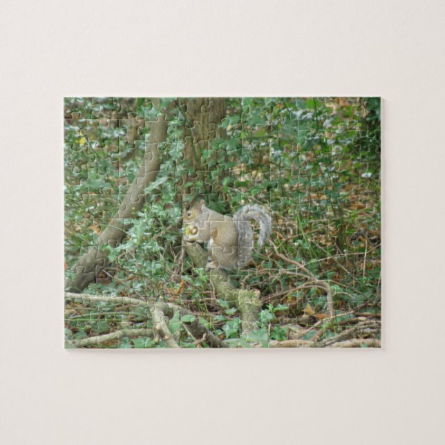 Squirrel with Acorn Puzzle (Horizontal)