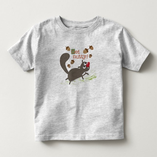Squirrel with Acorns Toddler T-shirt (Front)