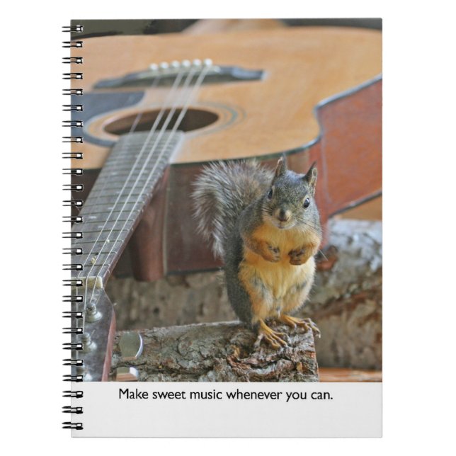Squirrel with Guitar Notebook (Front)