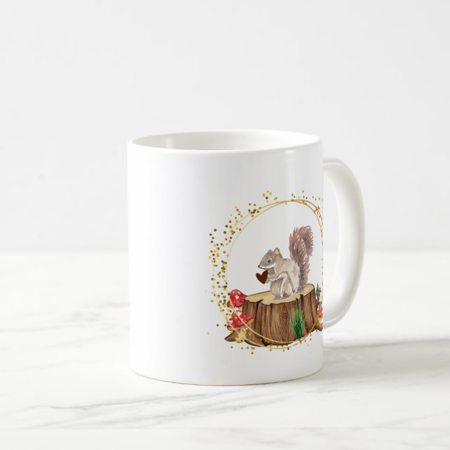 squirrel with heart mug (Front Right)