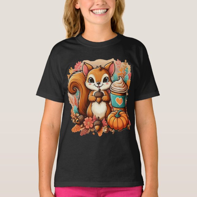 Squirrel With Ice Cream T-Shirt (Front)