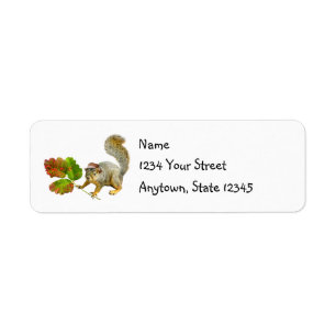 Squirrel with Poison Oak Address Labels
