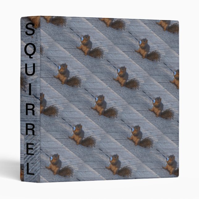 Squirrel With Pop Sucker Binder (Front/Spine)
