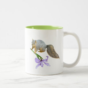 Squirrel with Wild Iris Mug