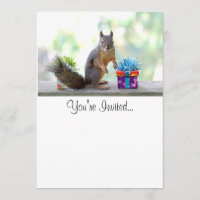 Squirrel with Wrapped Presents