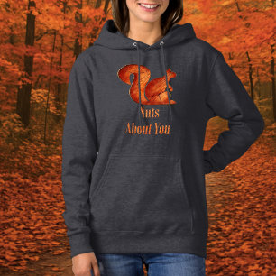 Squirrel - wood - nuts about you hoodie